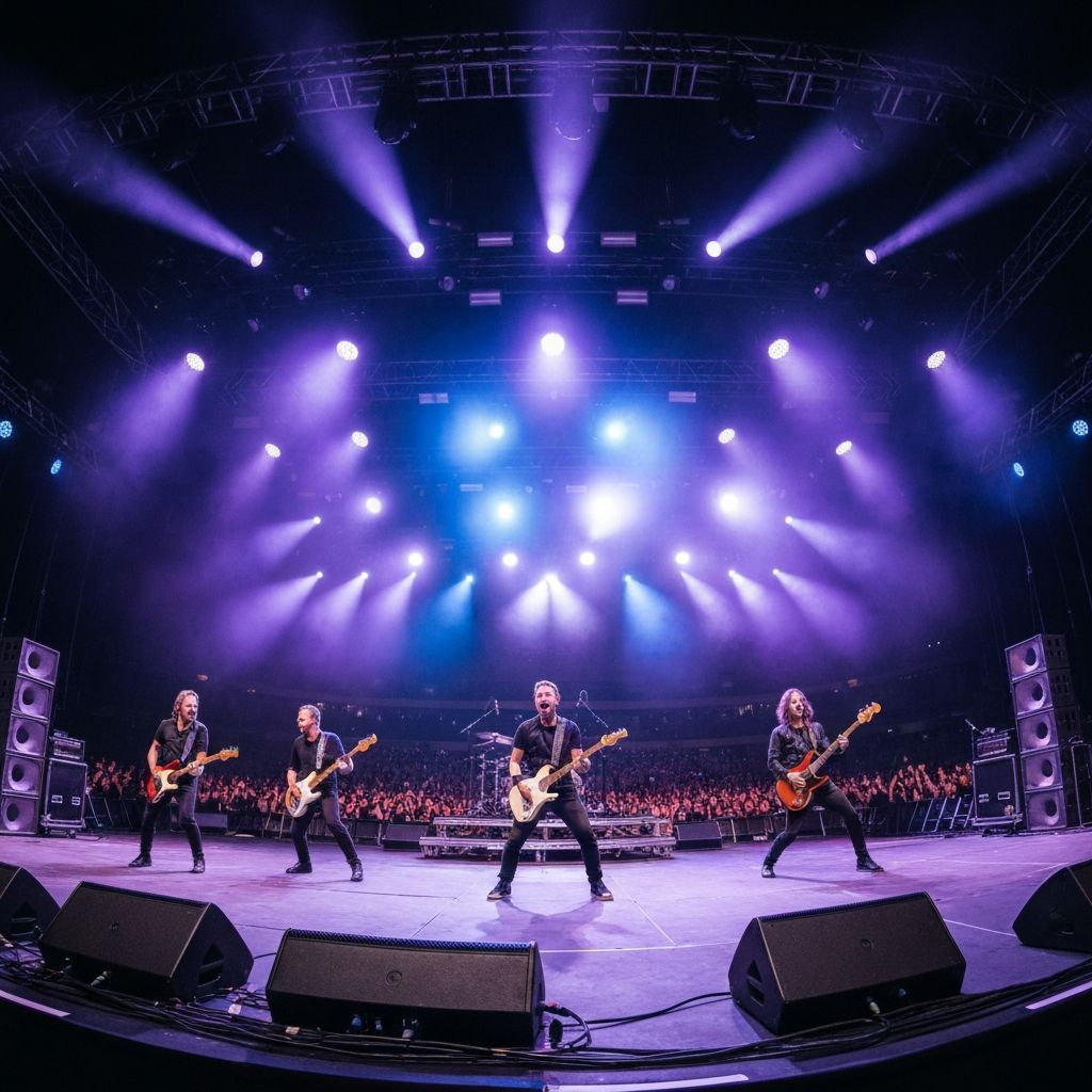 Live band performing on stage